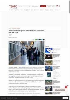 Indonesia: Prova limitata di riconoscimento facciale ai traghetti durante le festività