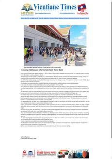 Laos: Economic reforms boost stability and growth in 2025, says World Bank