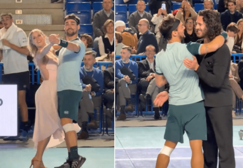 Fabio Fognini torna in campo ma non dimentica Ballando, lo show con Giada Lini