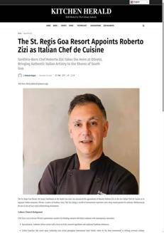 India: Chef sardo Roberto Zizi porta l'autentica cucina italiana a Goa