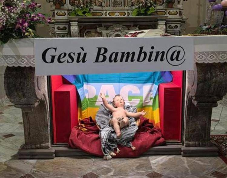 Il presepe con Gesù bambina