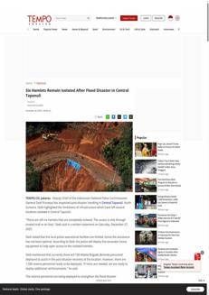 Indonesia: Polizia interviene per gestire l’isolamento post-disastro a Central Tapanuli