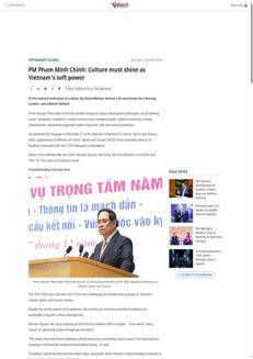Vietnam: Prime Minister launches 32-word cultural vision for the country's future