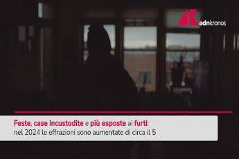 Feste, case vuote più esposte ai furti: come proteggersi