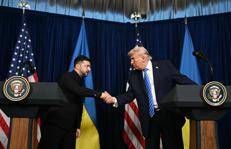 Zelensky e Trump in conferenza stampa dopo il vertice a Mar-a-Lago - Afp