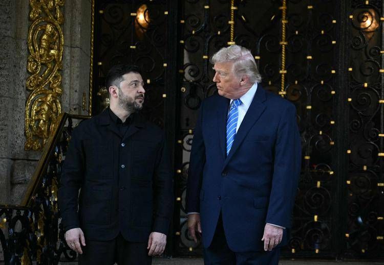 Zelensky e Trump a Mar-a-Lago prima del vertice - Afp