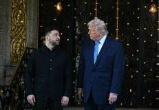Zelensky e Trump a Mar-a-Lago prima del vertice - Afp