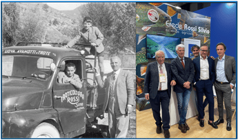 IERI il fondatore Silvio Rossi con i figli Niccola e Carl - OGGI Niccola Rossi con il Fratello Carlo e i figli Roberto Rodolfo e Silvio