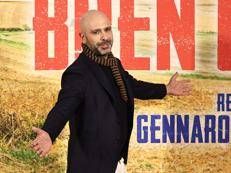 Checco zalone alla presentazione di 'Buen Camino'