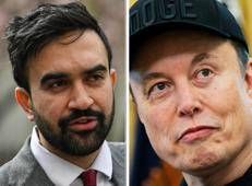 Zohran Mamdani e Elon Musk - Afp