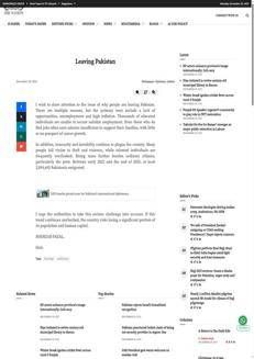 Pakistan: Nearly three million citizens emigrate due to lack of opportunities