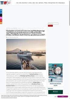 Filippine: Carnival Cruise Line espande il concetto di crociera in stile italiano in America e Caraibi