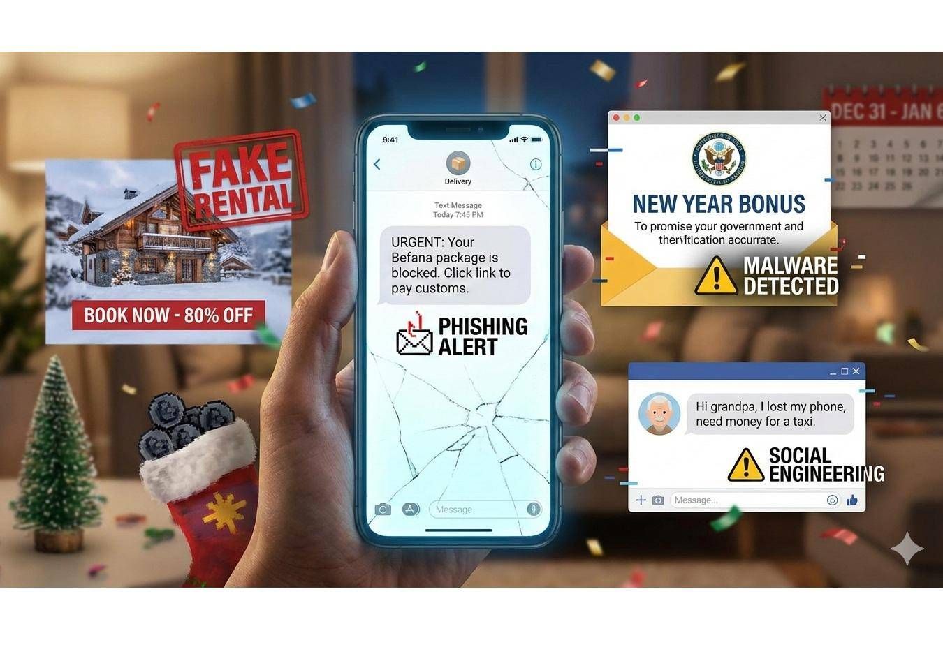 Truffe delle feste: le trappole che stanno svuotando i conti