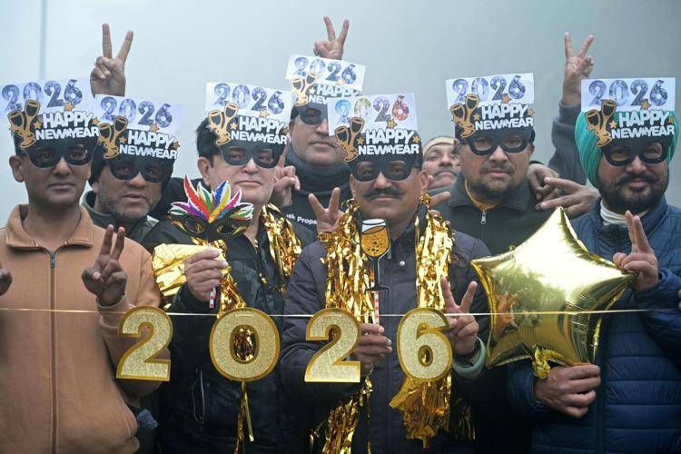 Ad Amritsar, in India, si aspetta il 2026 - Afp