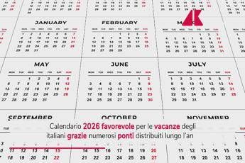 Tutte le feste e i ponti del 2026