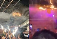 L'inizion dell'incendio a Le Constellation