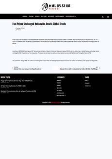 Malesia: Prezzi dei carburanti stabili, nessun cambiamento per benzina e diesel anche con il meccanismo APM