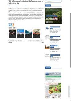 Myanmar: 78th Independence Anniversary Ceremony Live Broadcast Nationwide