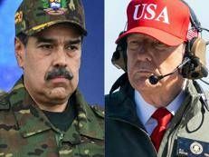 Nicolas Maduro e Donald Trump - Afp