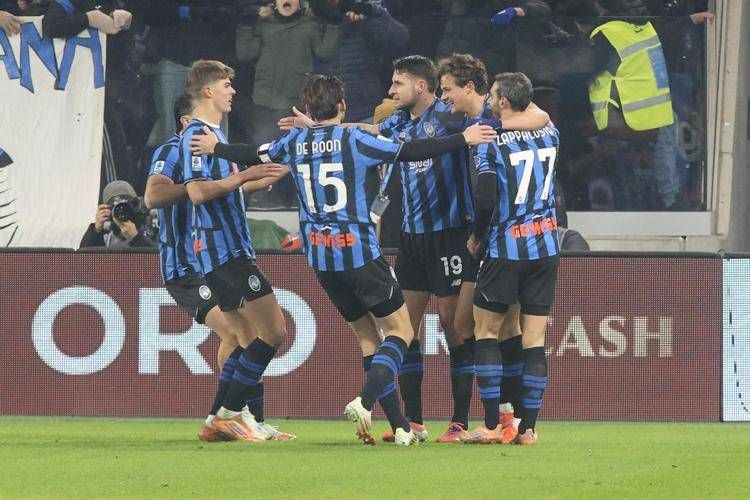 Scalvini esulta dopo il gol del vantaggio nerazzurro - Fotogramma/IPA