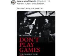 Il meme diffuso sull'account ufficiale 'X' del Dipartimento di Stato americano