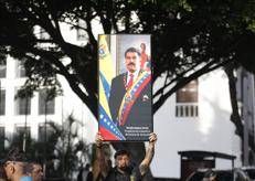 Un sostenitore di Maduro