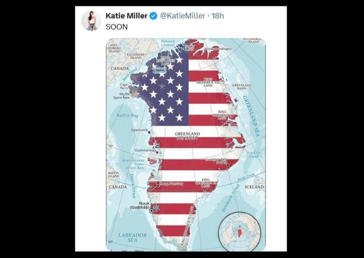 Il post su X di Katie Miller