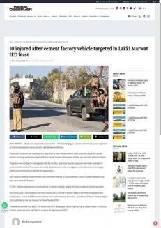 Pakistan: Attentato con ordigno a Lakki Marwat, dieci feriti tra cui donne