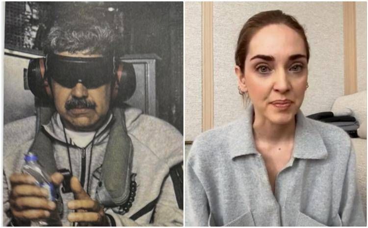 Nicolás Maduro e Chiara Ferragni, entrambi con indosso degli abiti diventati poi virali online (Fotogramma/Ipa)