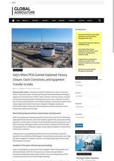 India: Italian Miteni machinery and patents transferred to India after major PFAS trial