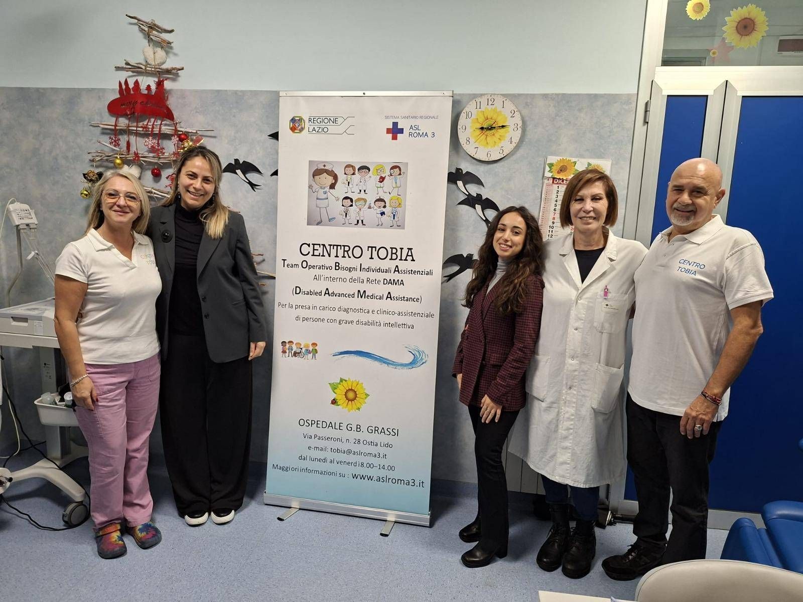 Poltrona odontoiatrica donata al centro Tobia dell'ospedale Grassi di Ostia