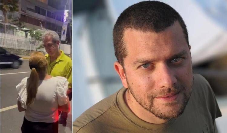 Venezuela, la liberazione di Biagio Pilieri nel video pubblicato dal Sindicato Nacional de Trabajadores de la Prensa de Venezuela. A destra Alberto Trentini