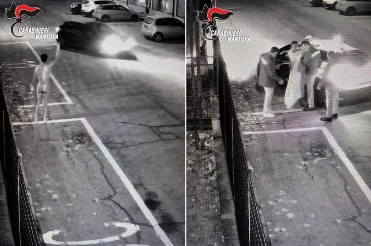 Le immagini delle telecamere di sorveglianza immortalano l'episodio a Poggio Rusco