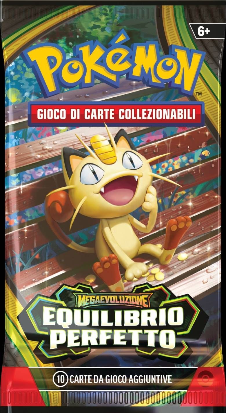 pokemon tcg mega evolution perfect order booster wrap meowth it