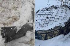 Frammenti del missile russo Oreshnik, le immagini pubbicate dai servizi di sicurezza ucraini