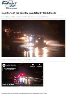 Brunei: Heavy rains cause flash floods across the country