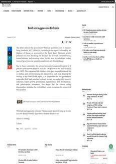 Pakistan: Crescita economica insufficiente secondo la Banca Mondiale