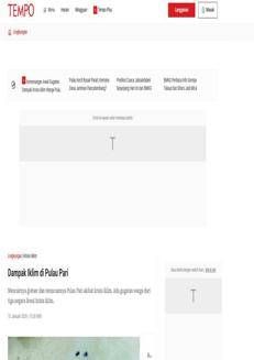 Indonesia: Ghiacciai in scioglimento e rischio per Pulau Pari a causa della crisi climatica