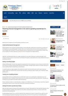 Laos: Consigli per una gestione finanziaria efficace nel gioco d'azzardo