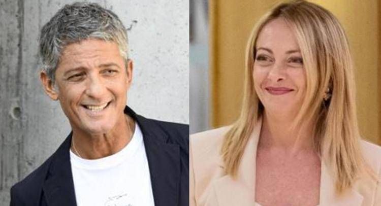 Fiorello e Giorgia Meloni (Fotogramma/Ipa)
