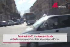 Sciopero dei taxi, in corso la protesta