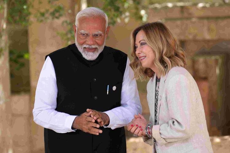 Narendra Modi e Giorgia Meloni - (Fotogramma/Ipa)