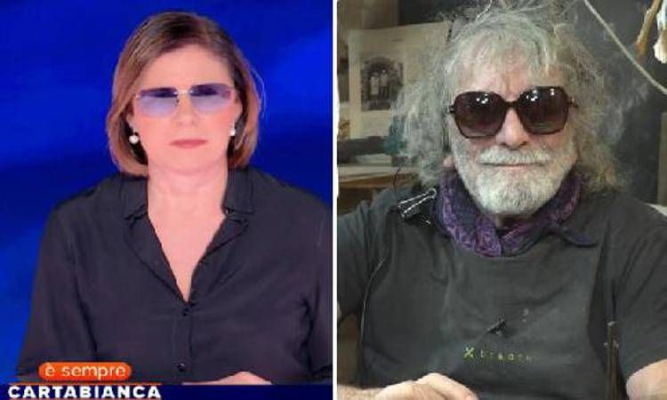 Bianca Berlinguer e Mauro Corona