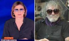 Bianca Berlinguer e Mauro Corona