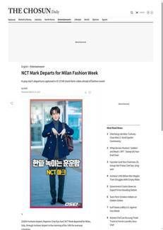 Corea del Sud: Mark degli NCT parte per Milano per la Fashion Week