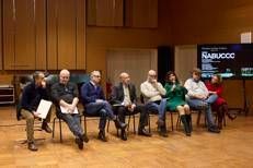 (Un momento della conferenza stampa del Nabucco)