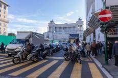 Traffico nel centro di Roma