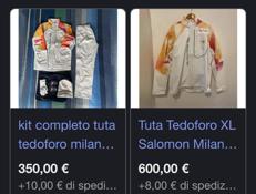 Le tute dei tedofori di Milano Cortina in vendita online