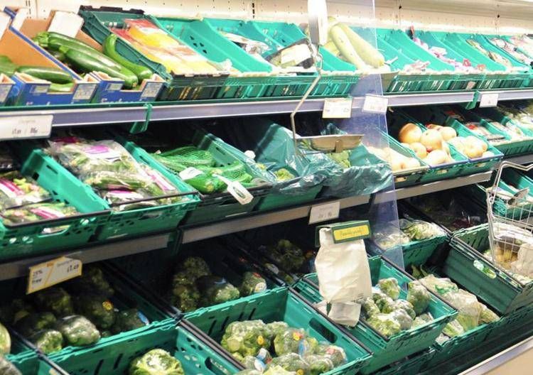 Il reparto di un supermercato