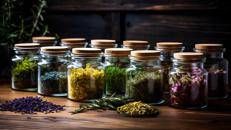 Barattolini contenenti erbe - 

